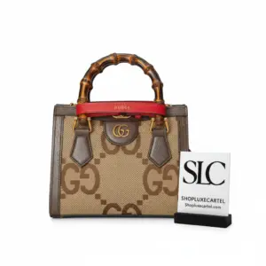Jumbo GG Print Diana Style Mini Top Handle Bag 655661