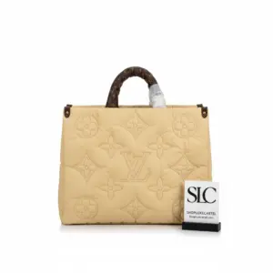 Large Sustainable Fabric Onthego GM Tote Bag Beige M59007