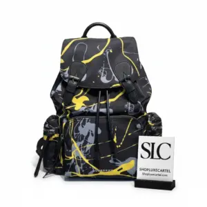 Large Travel Rucksack Backpack in Multicolor Splash Print 40649281