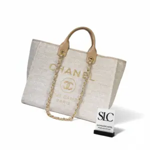 Large Woven Mixed Fibers Classic Shopping Tote Bag A66942