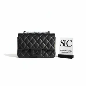 Luxury Quilted Lambskin Classic Flap Shoulder Bag Black 1116