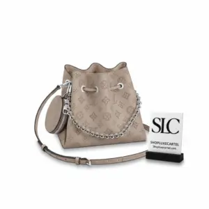 Mahina Leather Bella Drawstring Bucket Bag with Pouch M57201