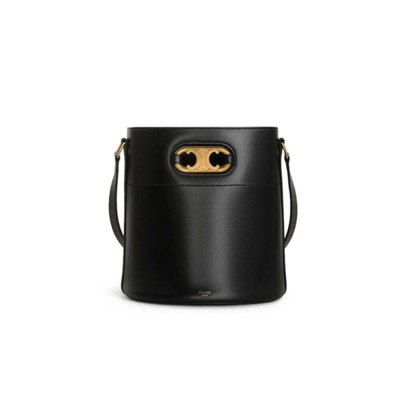 Maillon-Triomphe-Bucket-Shoulder-Bag-in-Natural-Calfskin-193043-Black-Maillon-Triomphe-Bucket-Shoulder-Bag-in-Natural-Calfskin-193043-Black-1.webp