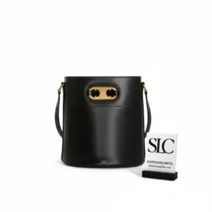 Maillon Triomphe Bucket Shoulder Bag in Natural Calfskin 193043