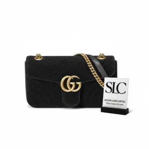Matelassé Velvet Marmont Quilted Crossbody Shoulder Bag 443497