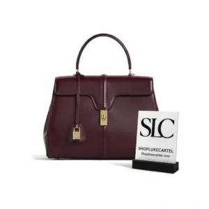 Medium 16 Top Handle Shoulder Bag in Satinated Calfskin 187373