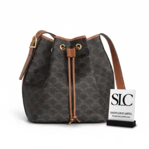 Medium Bucket Bag with Triumphal Arch Monogram Print 191392