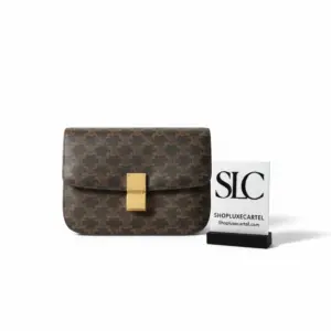 Medium Classic Shoulder Bag in Signature Monogram Canvas 189173