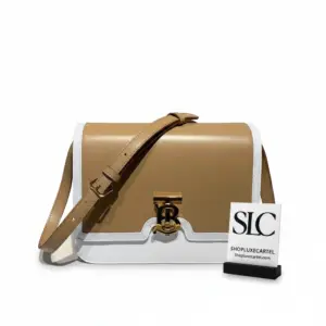 Medium Color Block Top Handle Leather Shoulder Bag 80111991