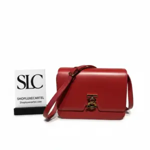 Medium Leather Flap Top Monogram Clasp Shoulder Bag 80103361