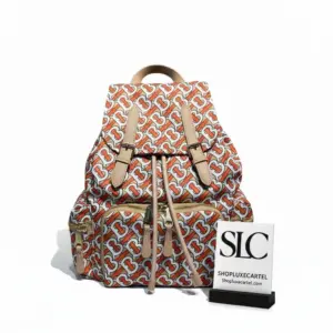 Medium Monogram Print Travel Rucksack in Nylon 80134111