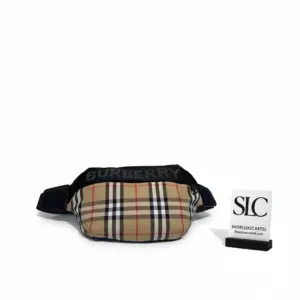 Medium Vintage Check Pattern Crossbody Waist Fanny Pack 80113921