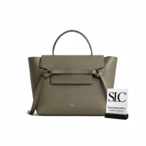 Micro Top Handle Satchel in Army Green Grained Calfskin 189153