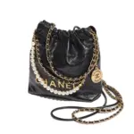 Mini-22-Handbag-in-Shiny-Crumpled-Calfskin-with-Pearls-AS4416-Black-Mini-22-Handbag-in-Shiny-Crumpled-Calfskin-with-Pearls-AS4416-Black-1.webp