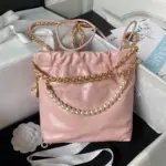 Mini-22-Handbag-in-Shiny-Crumpled-Calfskin-with-Pearls-AS4416-Pink-Mini-22-Handbag-in-Shiny-Crumpled-Calfskin-with-Pearls-AS4416-Pink-2.webp