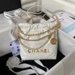 Mini-22-Handbag-in-Shiny-Crumpled-Calfskin-with-Pearls-AS4416-White-Mini-22-Handbag-in-Shiny-Crumpled-Calfskin-with-Pearls-AS4416-White-1.webp