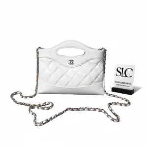 Mini 31 Shopping Bag Chain Clutch in Shiny Lambskin AS3656