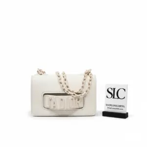 Mini Flap Crossbody Bag with Chain in Ultra Black M9002