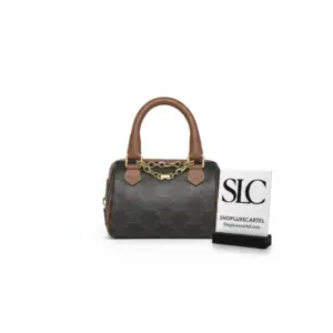 Mini Top Handle Boston Bag in Triumphal Arch Canvas 195112