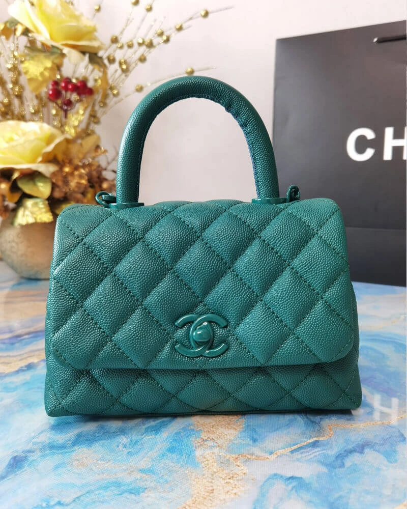 Mini-Top-Handle-Flap-Bag-in-Ultra-Matte-Calfskin-AS2215-Green-Mini-Top-Handle-Flap-Bag-in-Ultra-Matte-Calfskin-AS2215-Green-1.webp