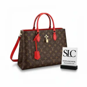 Monogram Canvas Flower Shoulder Bag Top Handle Tote M43553