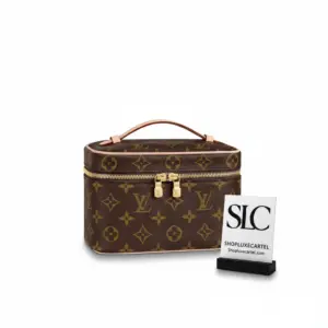 Monogram Canvas Toiletry Cosmetic Travel Pouch Mini M44495