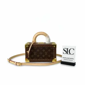 Monogram Canvas Trunk Style Top Handle Vanity Bag M45673