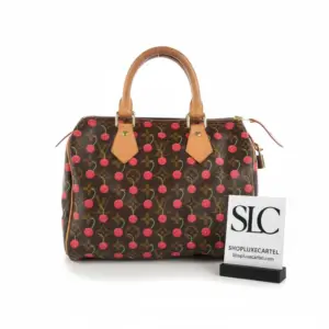 Monogram Cerises Print Speedy 25 Top Handle Boston Bag M41108