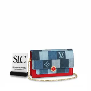 Monogram Denim Canvas Flore Shoulder Strap Chain Wallet M69036