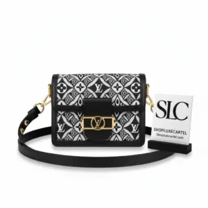 Monogram Denim Mini Flap Crossbody Shoulder Bag M57172