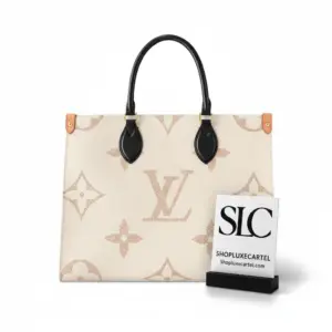 Monogram Dune Canvas OnTheGo MM Tote Shoulder Bag M46912