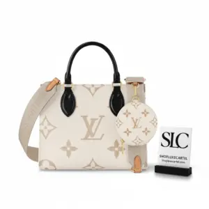 Monogram Dune Canvas OnTheGo PM Top Handle Tote Bag M24533