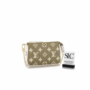 Monogram Embossed Leather Mini Pochette Accessories Pouch M81284