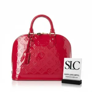 Monogram Embossed Patent Leather Alma PM Dome Handbag M91611