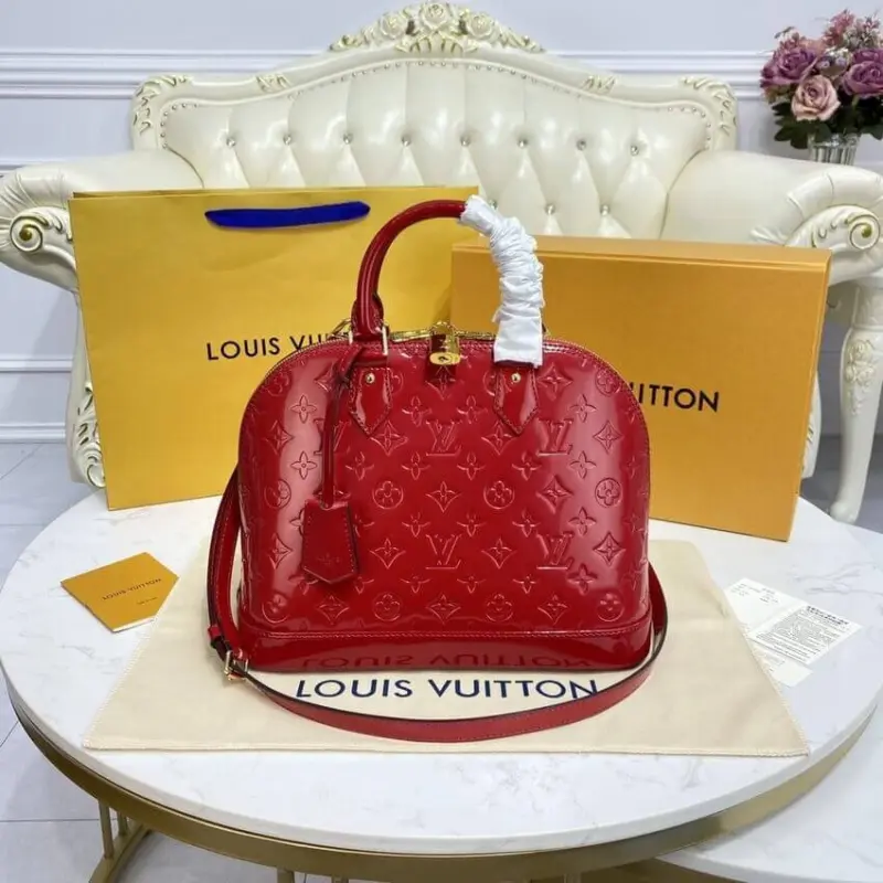 Monogram-Embossed-Patent-Leather-Alma-PM-Dome-Handbag-M91611-Red-Monogram-Embossed-Patent-Leather-Alma-PM-Dome-Handbag-M91611-Red-3.webp