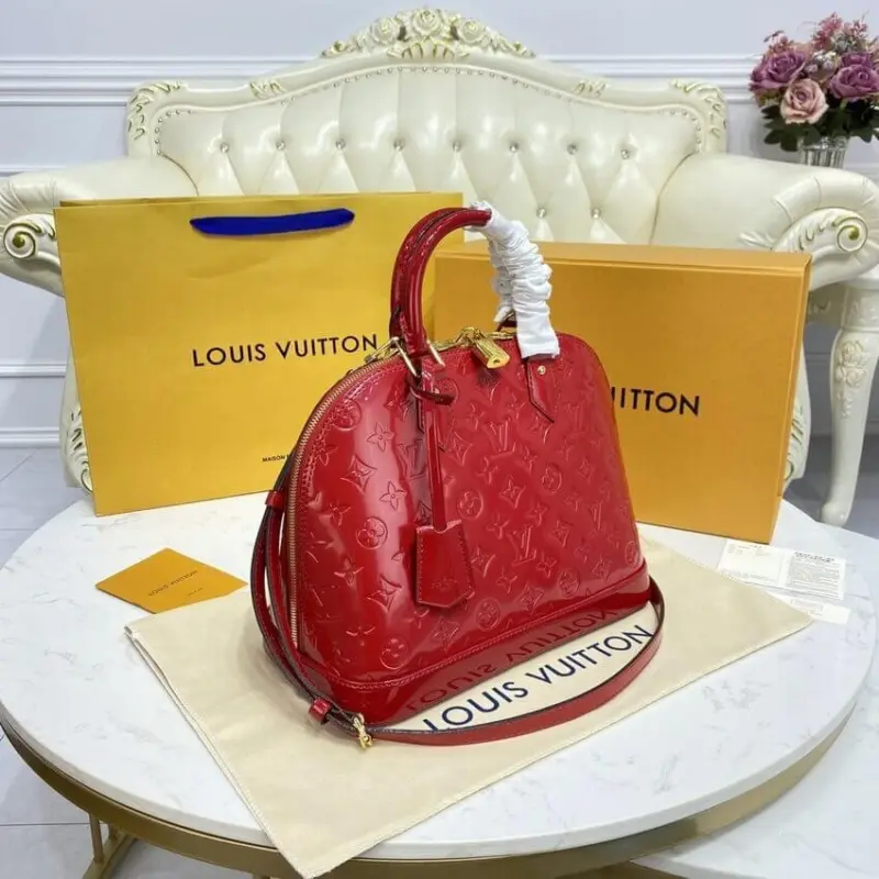 Monogram-Embossed-Patent-Leather-Alma-PM-Dome-Handbag-M91611-Red-Monogram-Embossed-Patent-Leather-Alma-PM-Dome-Handbag-M91611-Red-4.webp