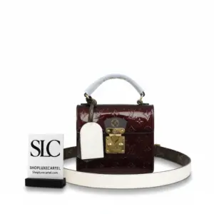 Monogram Patent Leather Top Handle Crossbody Bag M90376