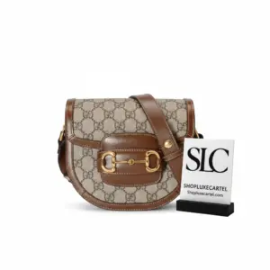 Monogram Print 1955 Horsebit Mini Rounded Crossbody Bag 760191