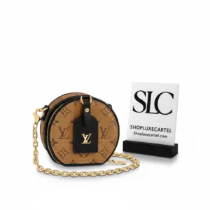 Monogram Print Boite Chapeau Round Pendant Necklace M68570 M68577