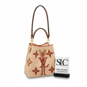 Monogram Print Bucket Style Shoulder Crossbody Bag MM M57704