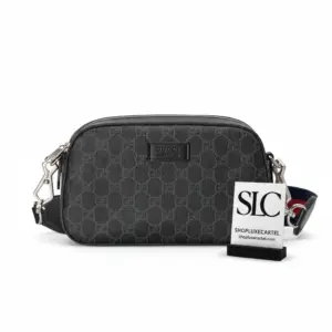 Monogram Print Canvas Crossbody Travel Messenger Bag 574886