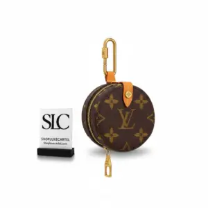 Monogram Print Canvas Round Cosmetic Travel Case M68524