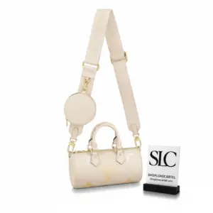 Monogram Print Cylinder Crossbody Barrel Handbag M45708