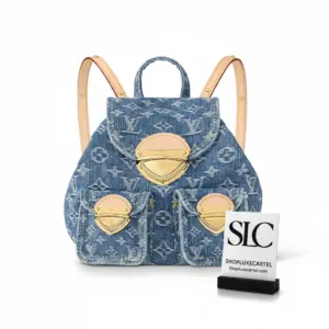Monogram Print Denim Venice Style Backpack M46836