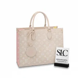 Monogram Print Large Tote Shoulder Bag Onthego MM M46128 M46060