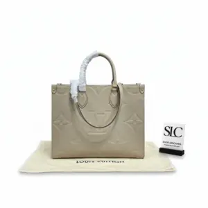 Monogram Print Medium Top Handle Tote Shoulder Bag M45607