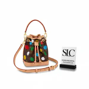 Monogram Print Nano Noe Mini Drawstring Bucket Bag M81863
