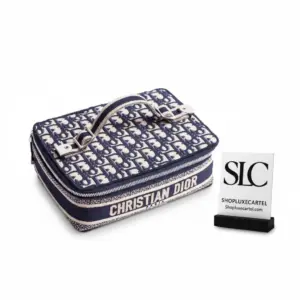 Monogram Print Oblique Travel Toiletry Cosmetic Case 481050