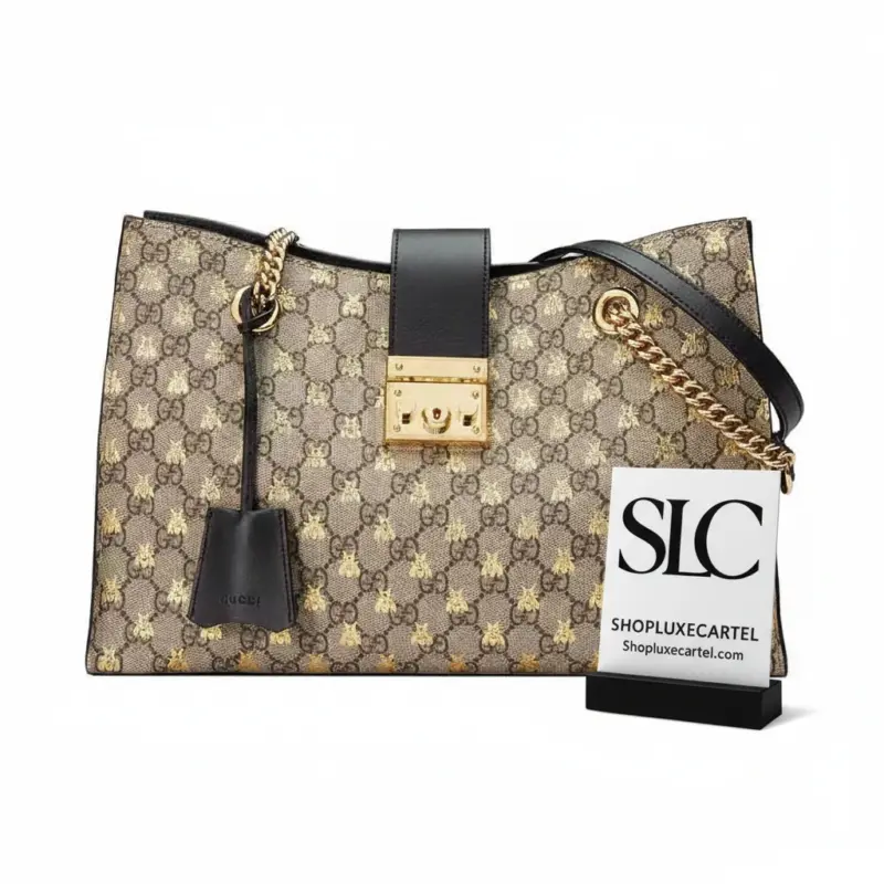Monogram-Print-Padlock-Medium-Shoulder-Bag-with-Bee-Detail-479197-1.webp