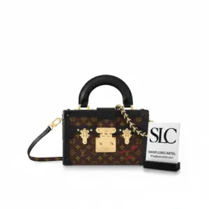 Monogram Print Petite Malle Capitale Boxy Crossbody Bag M46755